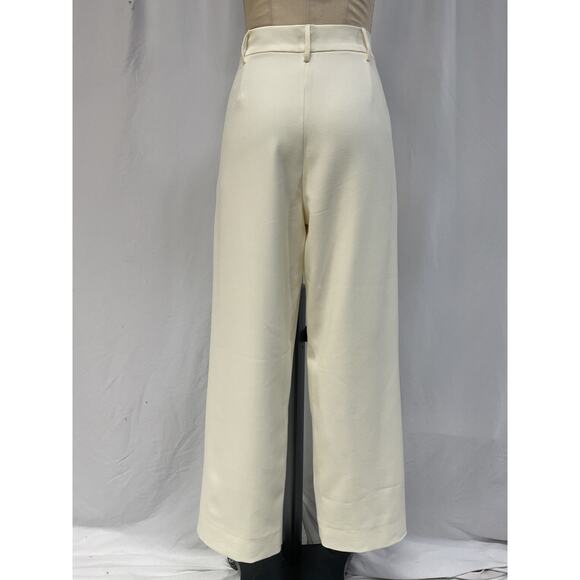 Nonchalant Label 'Pilar' White Crepe Pant Size S - Picture 3 of 5